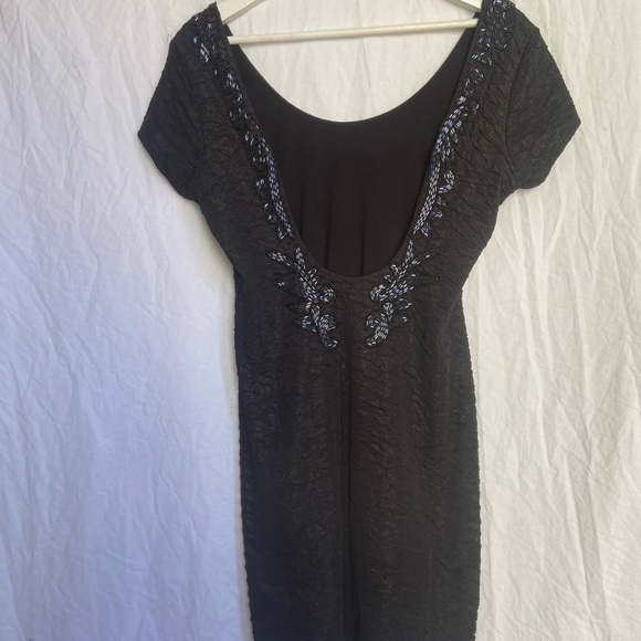Free People Beaded Body Con Low Back Dress Small - Picture 13 of 14
